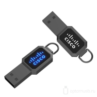 Флешка с LED подсветкой ALEN (под заказ), черная