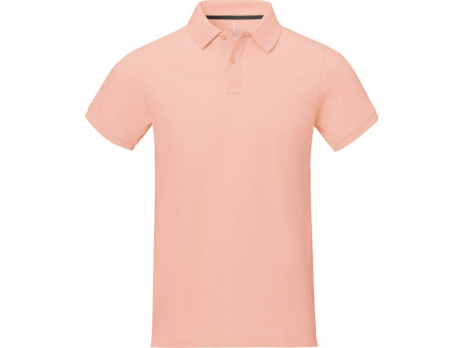 Calgary мужская футболка-поло с коротким рукавом, pale blush pink