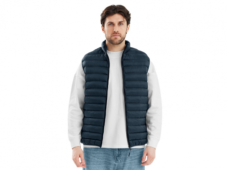 Стеганый жилет Uniqloud, темно-синий