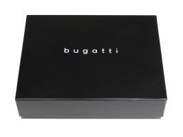 Зажим для денег BUGATTI КОМЕТА | COMET, с защитой данных RFID, черный, натуральная воловья кожа, 11х0,5х8,5 см