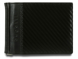  COMET, с защитой данных RFID, черный, натуральная воловья кожа, 11х0,5х8,5 см