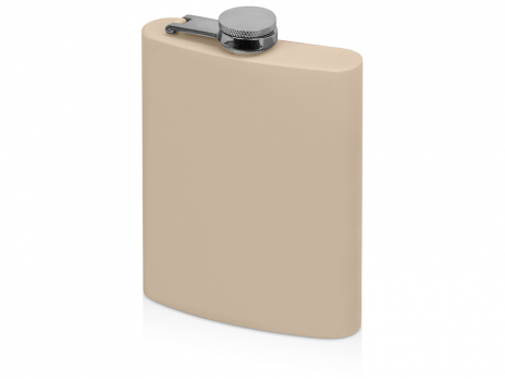 Фляжка 240 мл Remarque soft touch, 304 сталь, бежевый