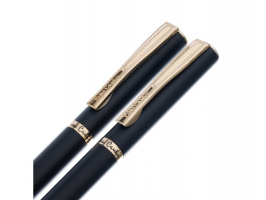 Набор Pierre Cardin PEN&PEN: ручка шариковая + роллер. Цвет - черный. Упаковка Е.