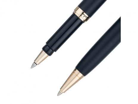 Набор Pierre Cardin PEN&PEN: ручка шариковая + роллер. Цвет - черный. Упаковка Е.