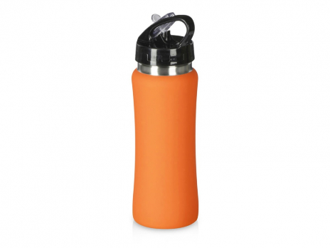 Подарочный набор с бутылкой для воды и повербанком С2, 10000 mAh, оранжевый
