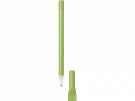 Ручка шариковая из пшеницы и пластика Plant, зеленый