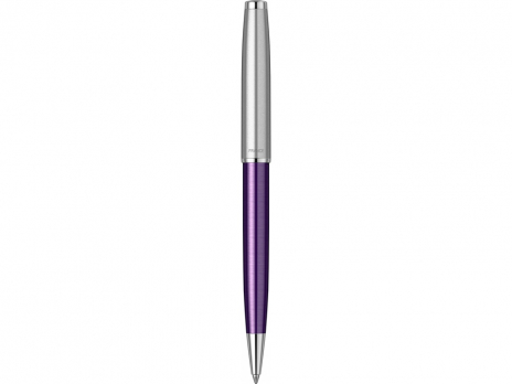Шариковая ручка Parker Sonnet Essentials Violet SB Steel CT, цвет чернил black, перо: M, в подарочной упаковке.