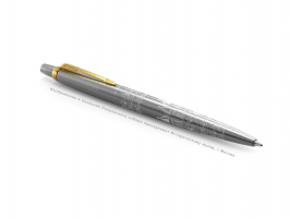 Шариковая ручка Parker Jotter Russia SE, цвет: St. Steel GT, стержень: Mblue