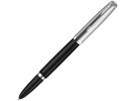 Перьевая ручка Parker 51 CORE BLACK CT, перо: F, цвет чернил: black, в подарочной упаковке.