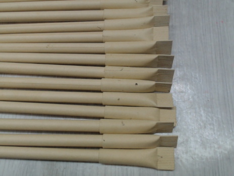 Ручка картонная с колпачком Recycled, натуральный (Р)