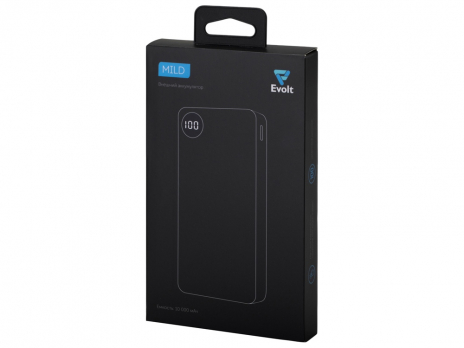 Внешний аккумулятор с дисплеем Mild, 10 000 mAh, красный