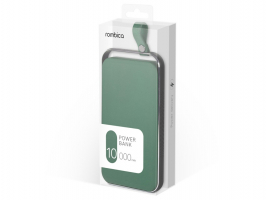 Внешний аккумулятор Rombica NEO Electron Green, 10000 мАч, зеленый (Р)