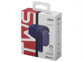 Беспроводные наушники HIPER TWS Lazo X12 White (HTW-LX12) Bluetooth 5.3 гарнитура, Белый (Р)