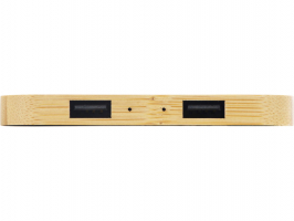 USB-хаб с беспроводной зарядкой из бамбука Plato
