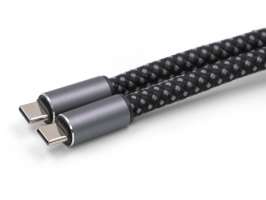 Ремешок-держатель для телефона с зарядным кабелем USB-C - USB-C Lany Wristband Charge Eco, серый