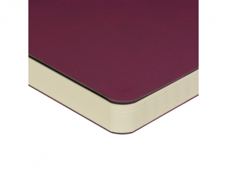 Ежедневник А5 недатированный Megapolis Velvet Flex, бордовый