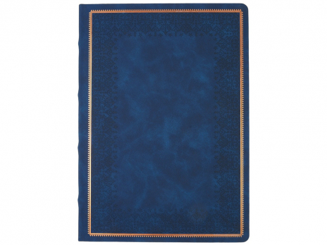 Ежедневник недатированный А4 Royal, синий с бронзовым срезом