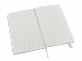 Записная книжка Moleskine Classic (в линейку) в твердой обложке, Pocket (9x14см), белый