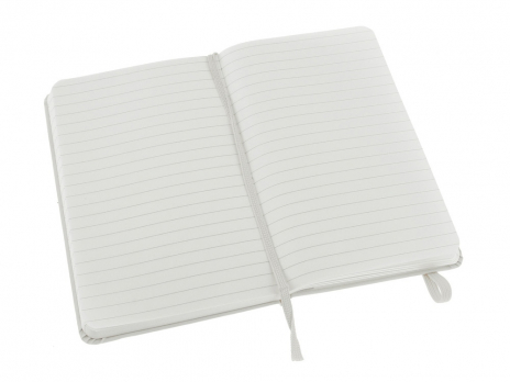 Записная книжка Moleskine Classic (в линейку) в твердой обложке, Pocket (9x14см), белый