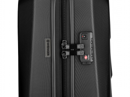 Чемодан WENGER Prymo, чёрный, средний, 45х65х26 см, 59 л, ABS+PC